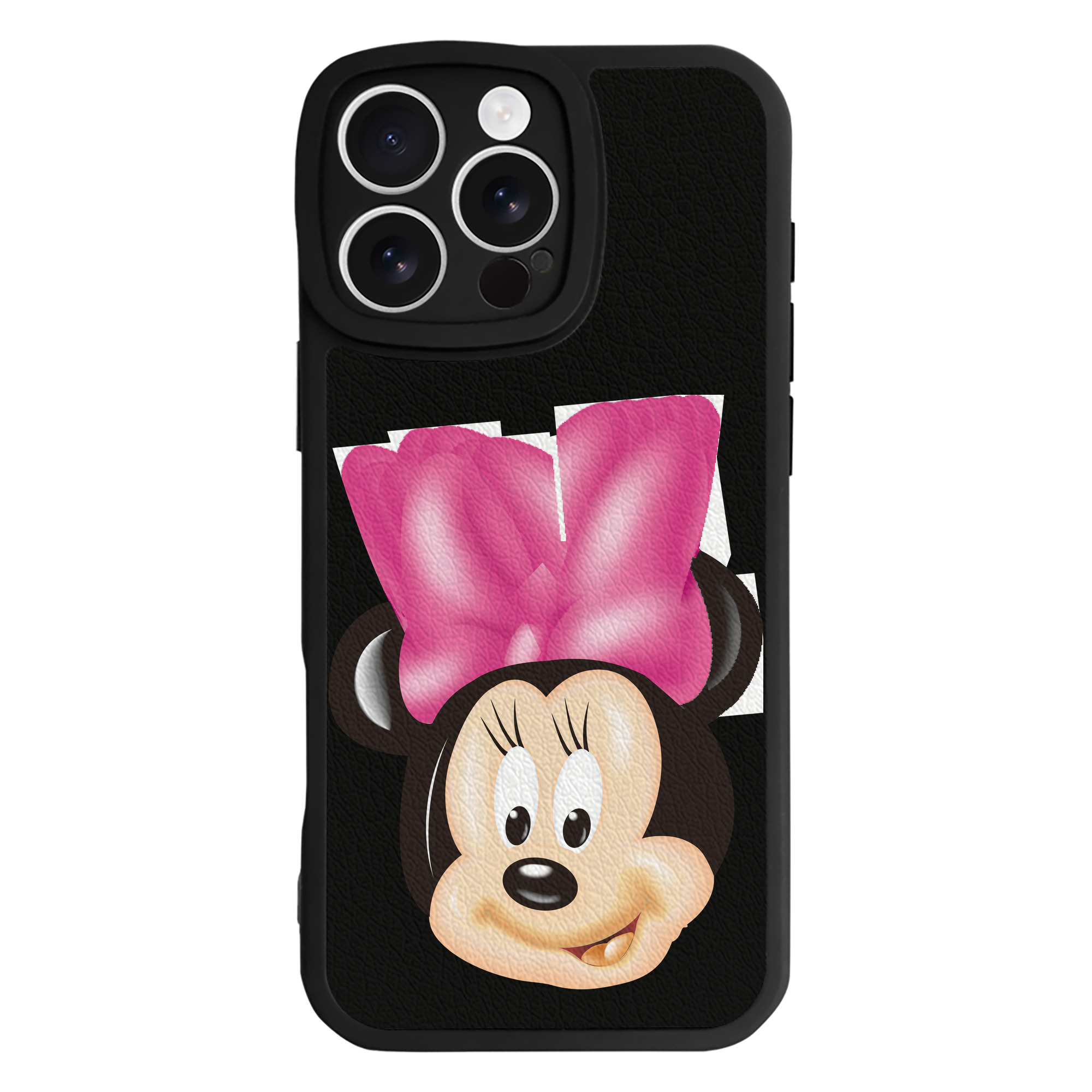 （画像用） ミッキーマウス Mickey Mouse 【iPhone 16シリーズ対応】シリコンスマホケース（レザー調） 材質：シリコン